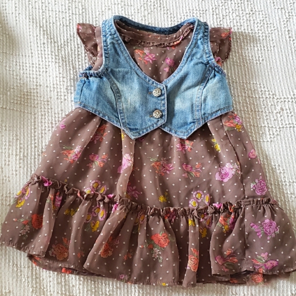 2T girls dress with vest